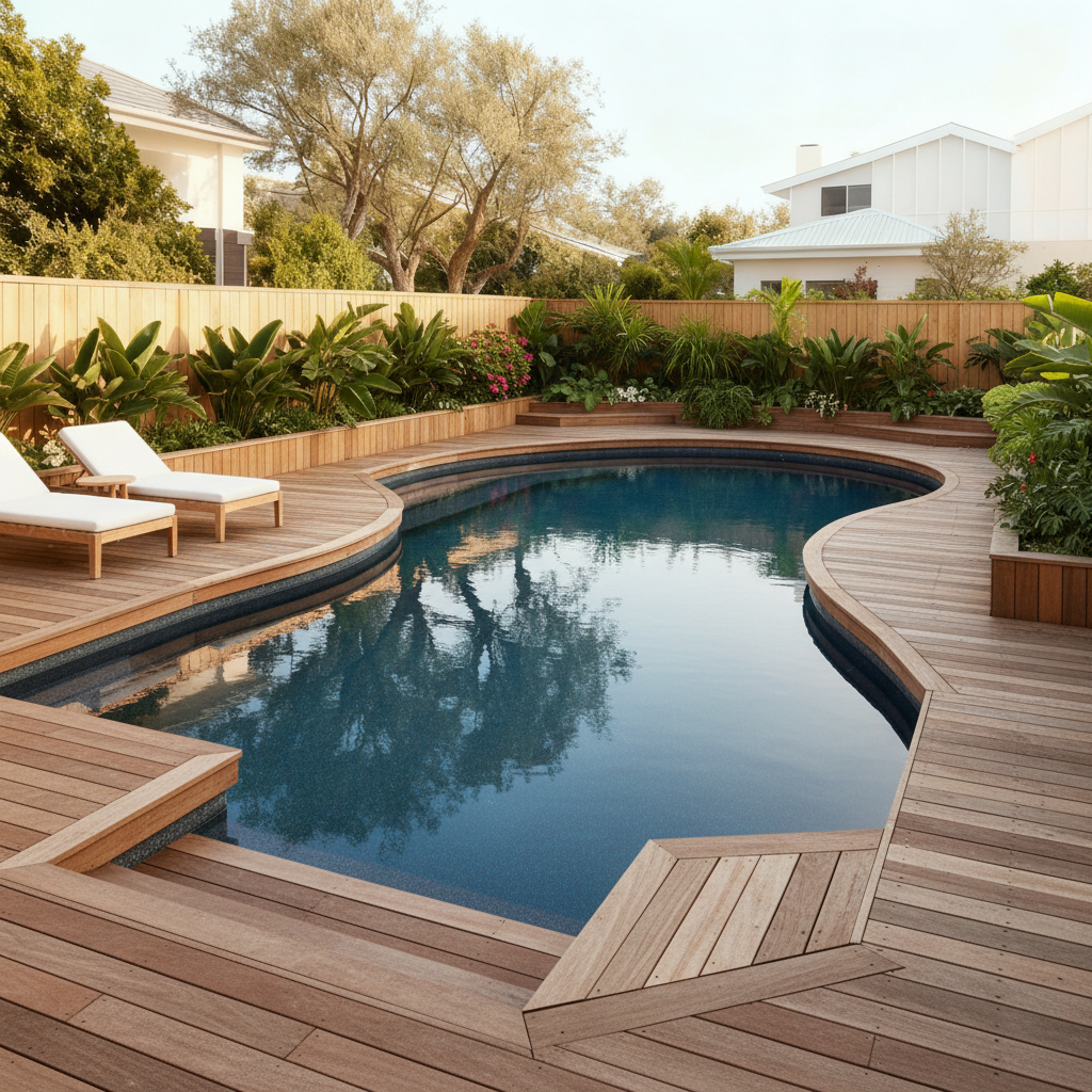 Pool with decking