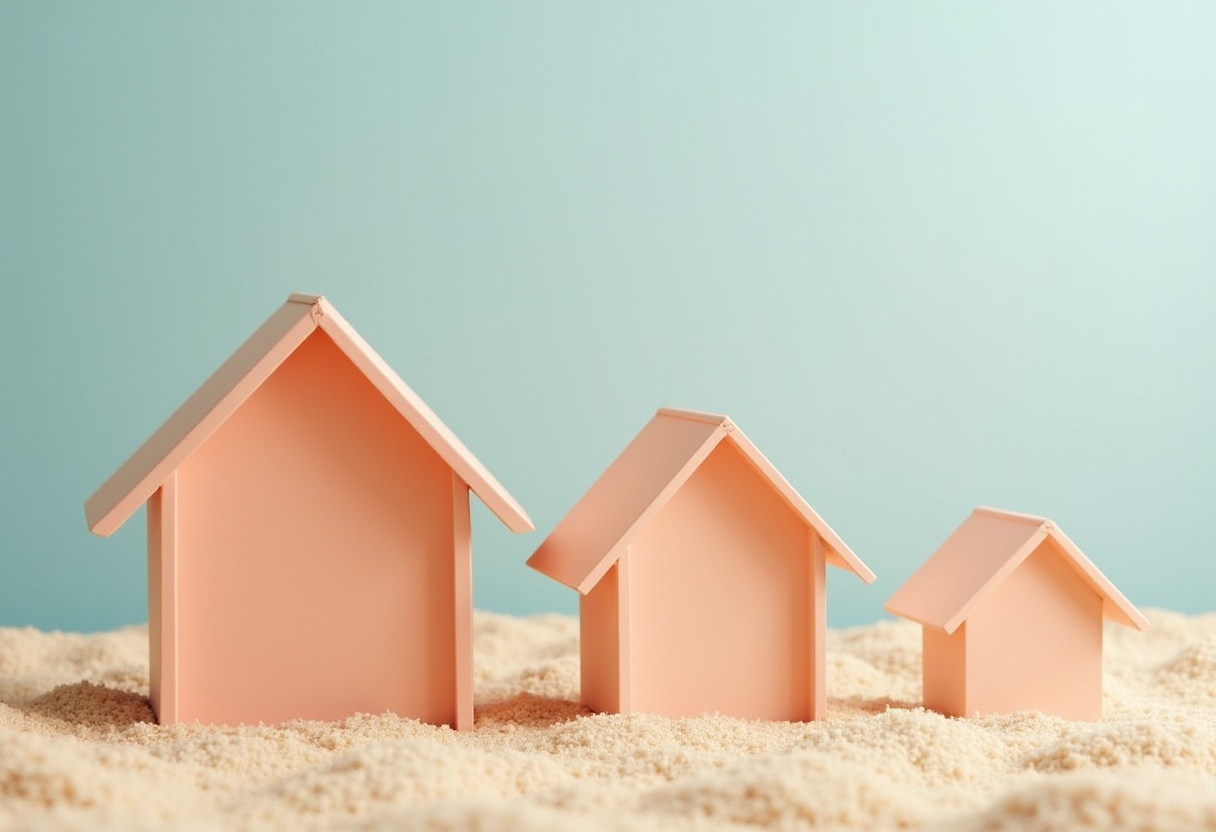 Group of 3 houses
